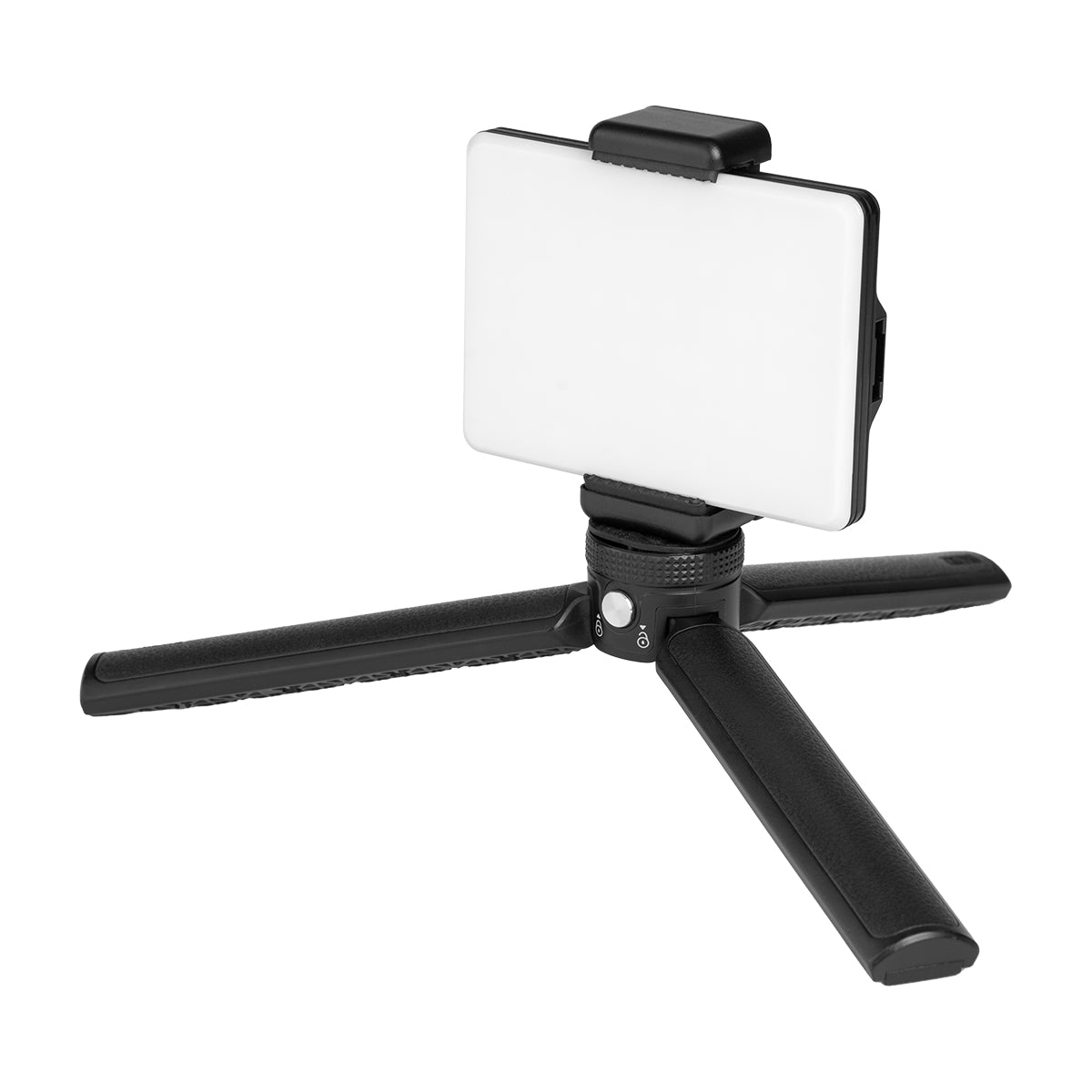High Power Video Light Clip, 60 LED - Black with White - Tripod