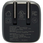 High Sierra 65W Wall Charger and Cable Kit Transfer - Black - Back 2