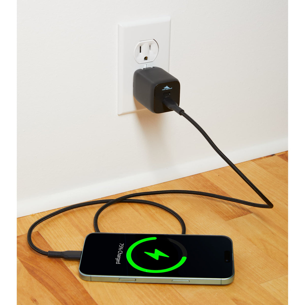 High Sierra 65W Wall Charger and Cable Kit Transfer - Black - Detail 2