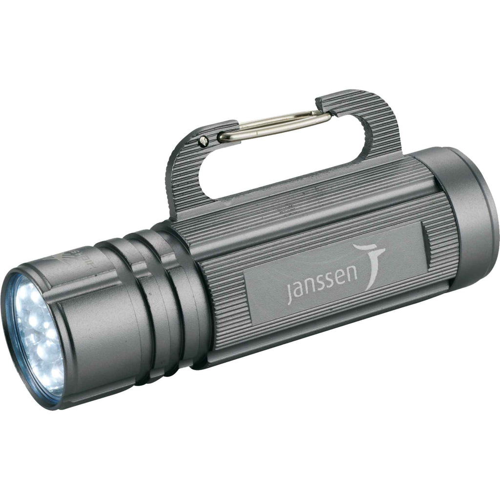 High Sierra Carabiner Flashlight in Aluminum - Graphite - Front