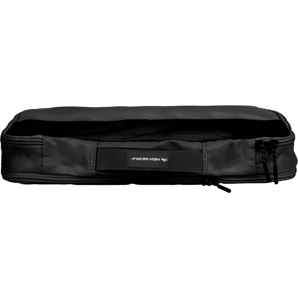 High Sierra Courier Compression Packing Cubes, Set of 3 Embroidery - Black - Alternate Med