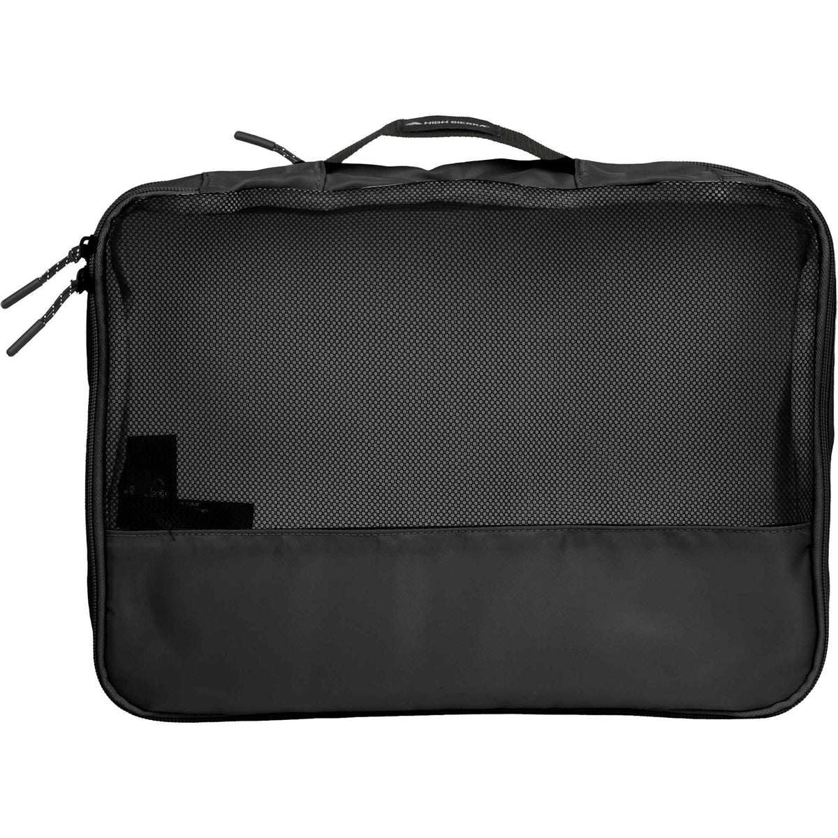High Sierra Courier Compression Packing Cubes, Set of 3 Embroidery - Black - Front Med