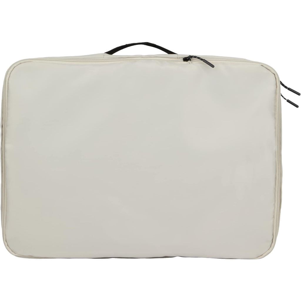 High Sierra Courier Compression Packing Cubes, Set of 3 Embroidery - Limestone Grey - Back
