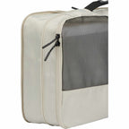 High Sierra Courier Compression Packing Cubes, Set of 3 Embroidery - Limestone Grey - Detail Med