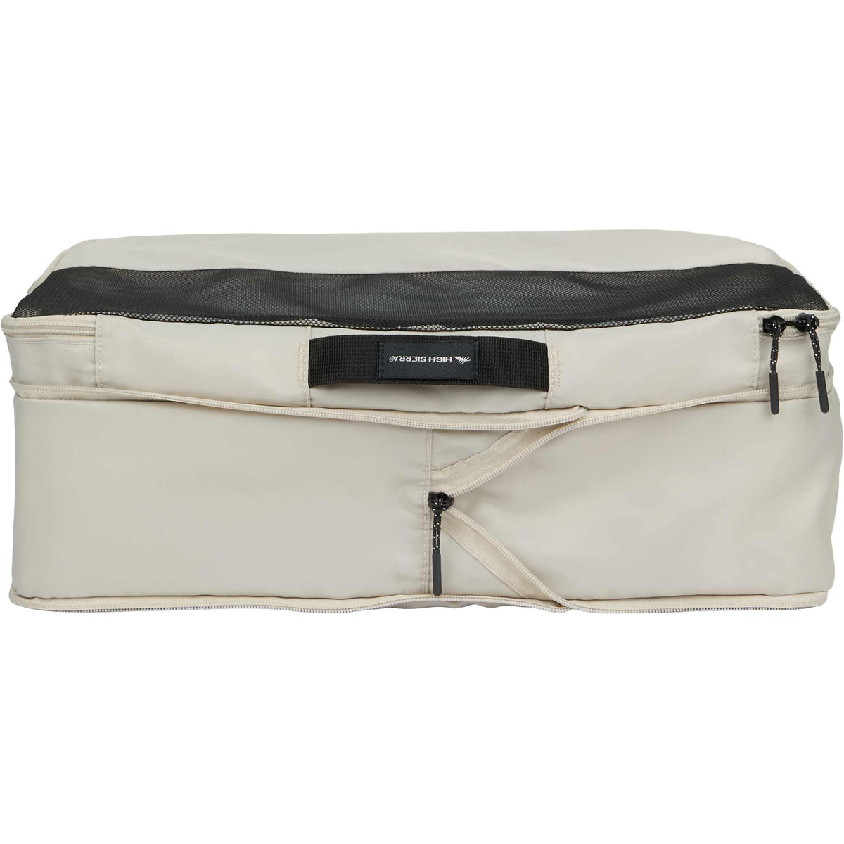 High Sierra Courier Compression Packing Cubes, Set of 3 Embroidery - Limestone Grey - Detail