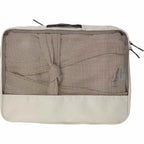 High Sierra Courier Compression Packing Cubes, Set of 3 Embroidery - Limestone Grey - Propped