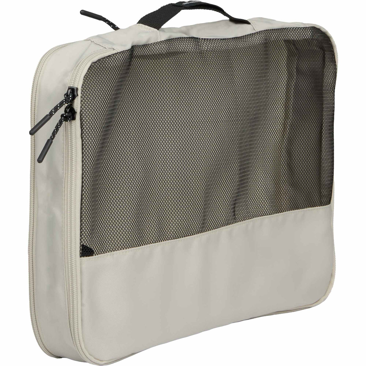 High Sierra Courier Compression Packing Cubes, Set of 3 Embroidery - Limestone Grey - Right Angle Med
