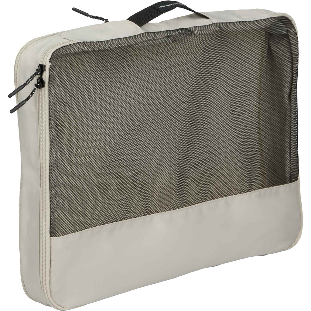 High Sierra Courier Compression Packing Cubes, Set of 3 Embroidery - Limestone Grey - Right Angle