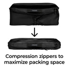High Sierra Courier Compression Packing Cubes, Set of 3 Transfer - Black - Compression Detail
