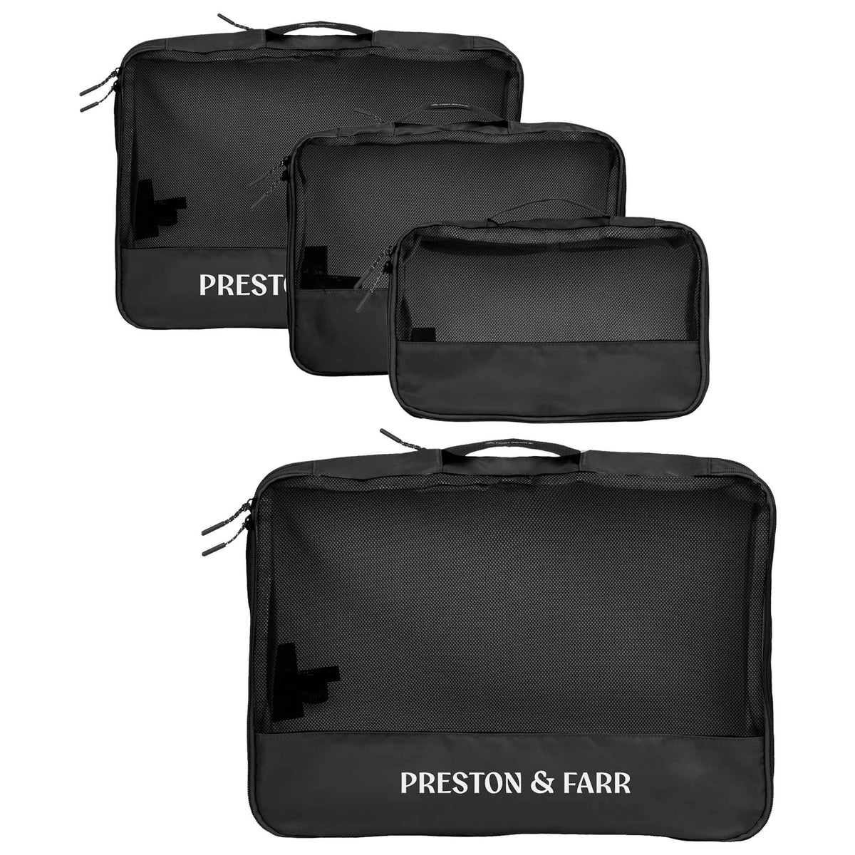 High Sierra Courier Compression Packing Cubes, Set of 3 Transfer - Black - Front Run
