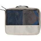 High Sierra Courier Compression Packing Cubes, Set of 3 Transfer - Limestone Grey - Propped Med