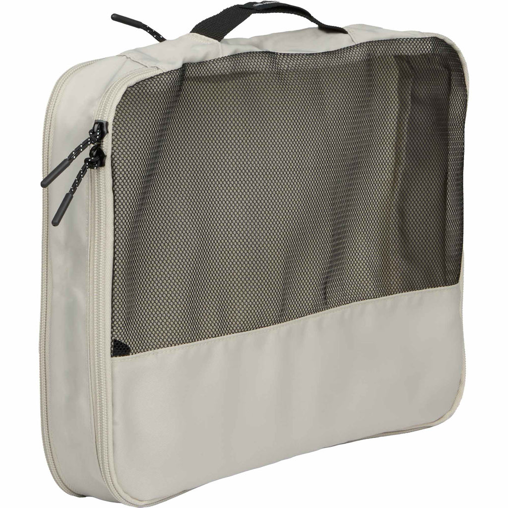 High Sierra Courier Compression Packing Cubes, Set of 3 Transfer - Limestone Grey - Right Angle Med