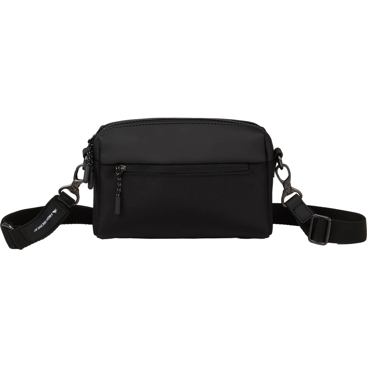 High Sierra Courier Crossbody Bag in Recycled Polyester Transfer - Black - Back