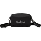 High Sierra Courier Crossbody Bag in Recycled Polyester Transfer - Black - Front