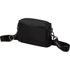 High Sierra Courier Crossbody Bag in Recycled Polyester Transfer - Black - Left Angle