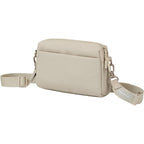 High Sierra Courier Crossbody Bag in Recycled Polyester Transfer - Limestone Grey - Left Angle
