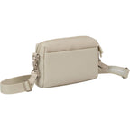 High Sierra Courier Crossbody Bag in Recycled Polyester Transfer - Limestone Grey - Right Angle