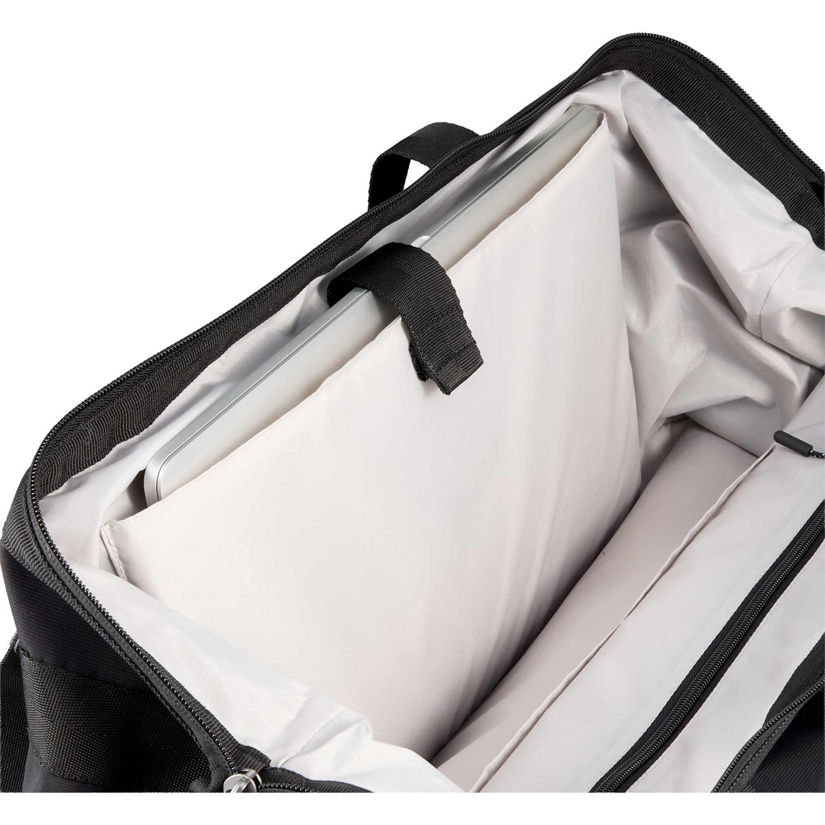 High Sierra Courier Duffel Bag with Drop Bottom Transfer - Black - Detail 3