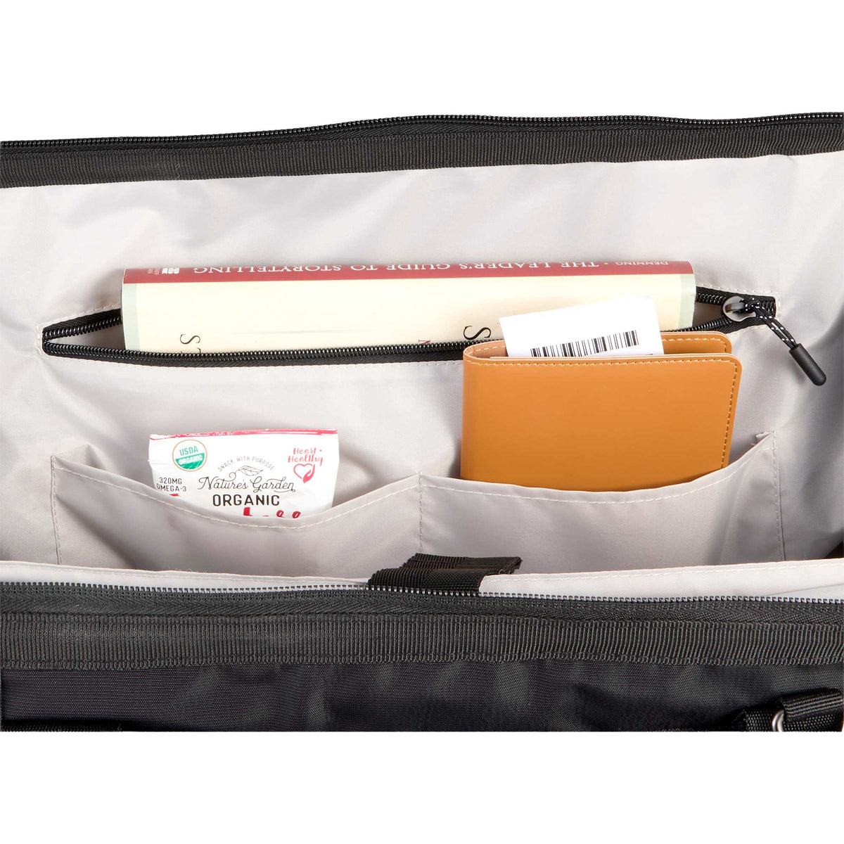 High Sierra Courier Duffel Bag with Drop Bottom Transfer - Black - Detail 4