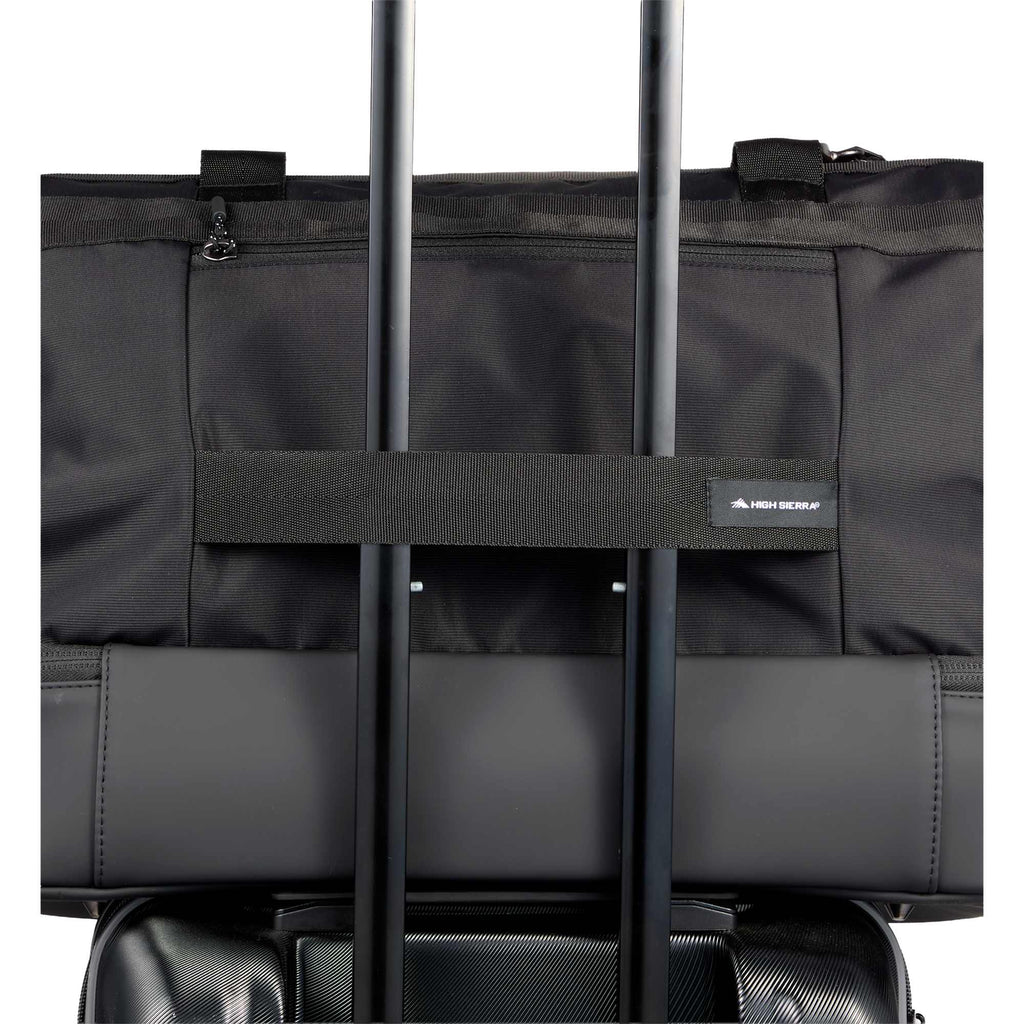 High Sierra Courier Duffel Bag with Drop Bottom Transfer - Black - Detail 5