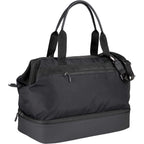 High Sierra Courier Duffel Bag with Drop Bottom Transfer - Black - Right Angle