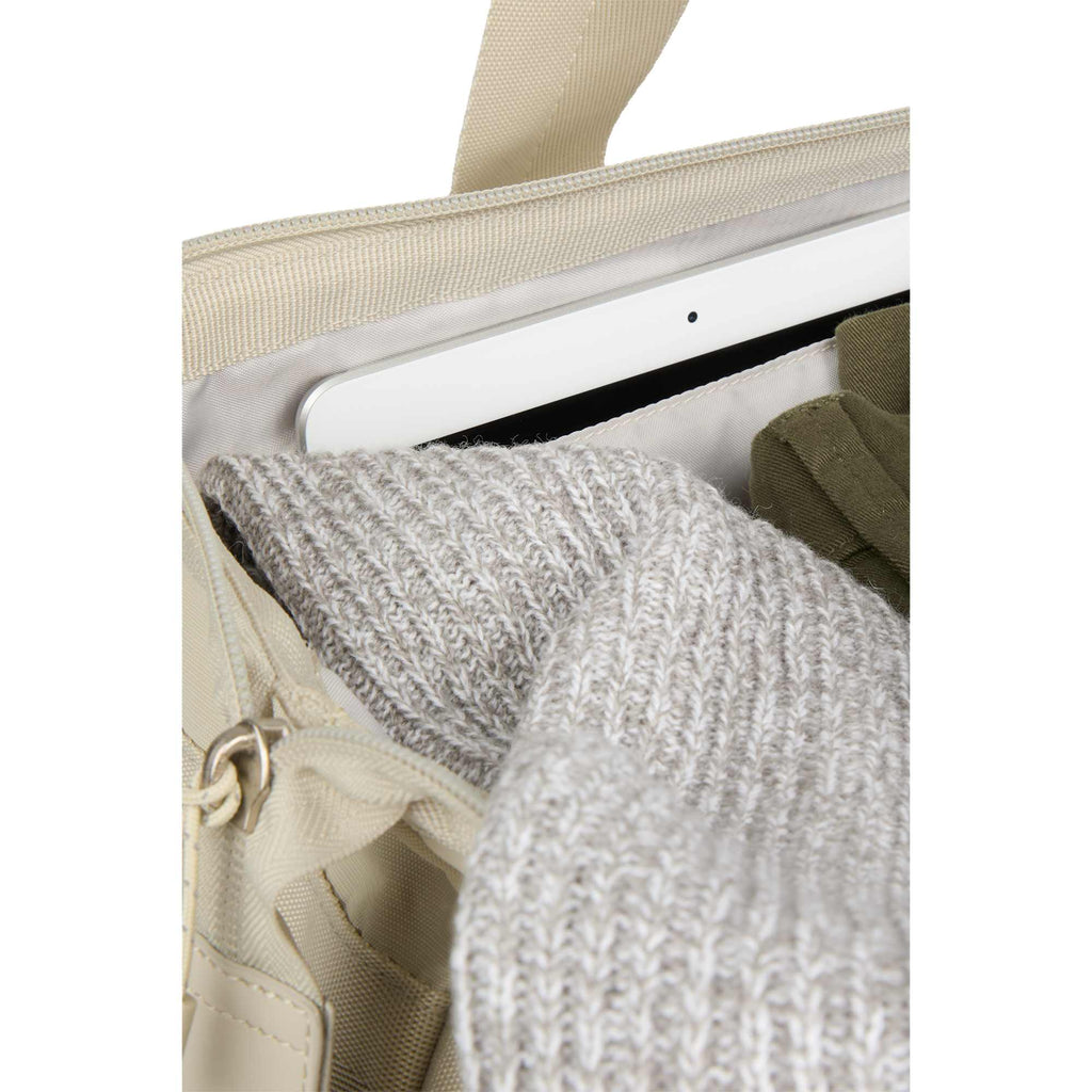 High Sierra Courier Duffel Bag with Drop Bottom Transfer - Limestone Grey - Detail 2