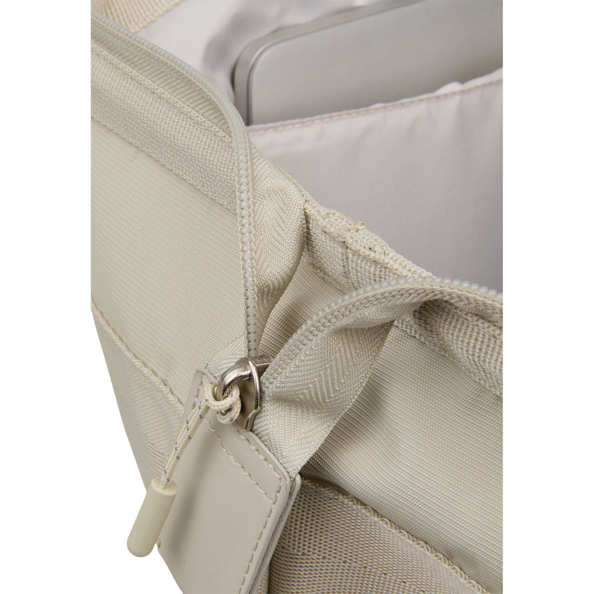 High Sierra Courier Duffel Bag with Drop Bottom Transfer - Limestone Grey - Detail 3