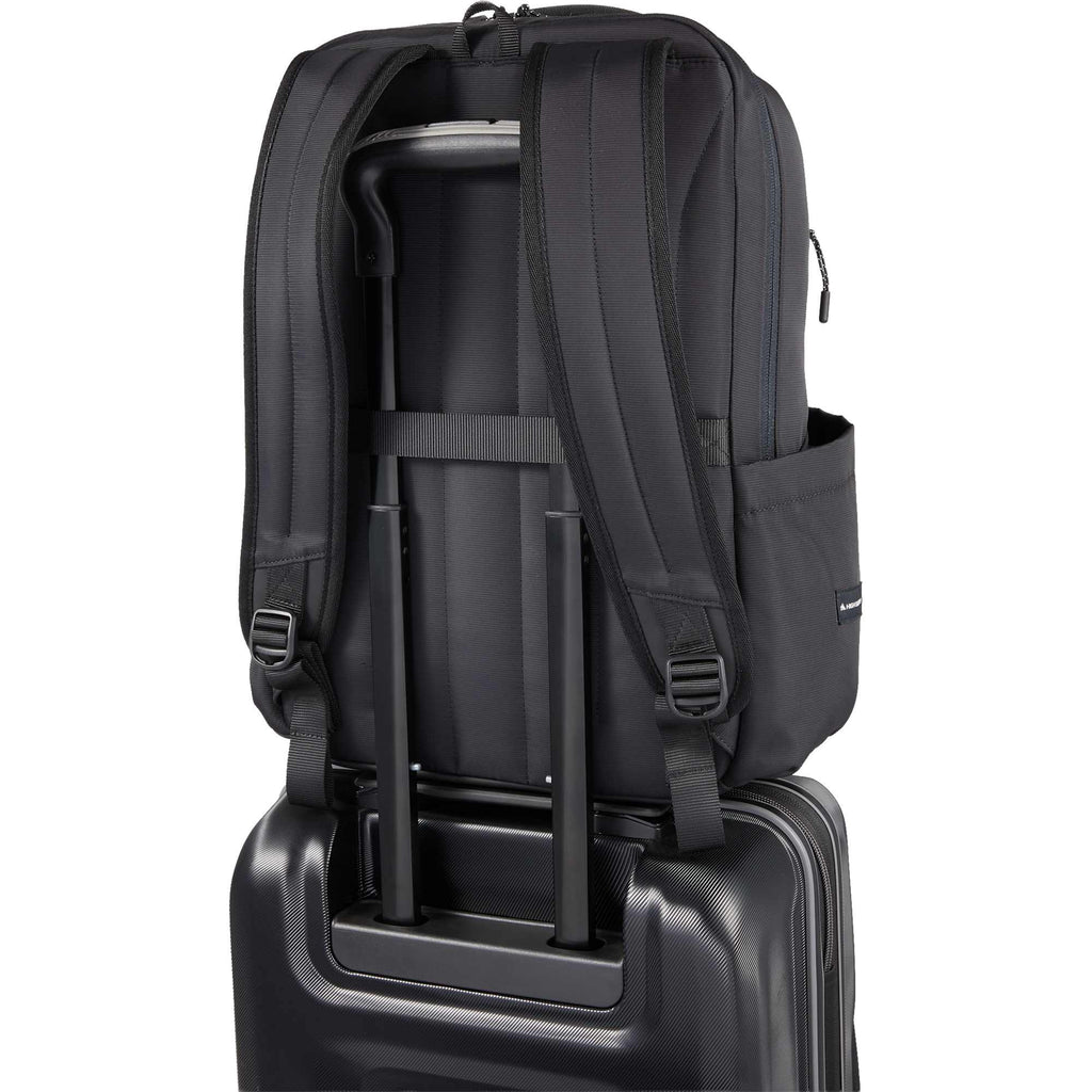 High Sierra Courier Laptop Backpack, 16 Inch Transfer - Black - Detail