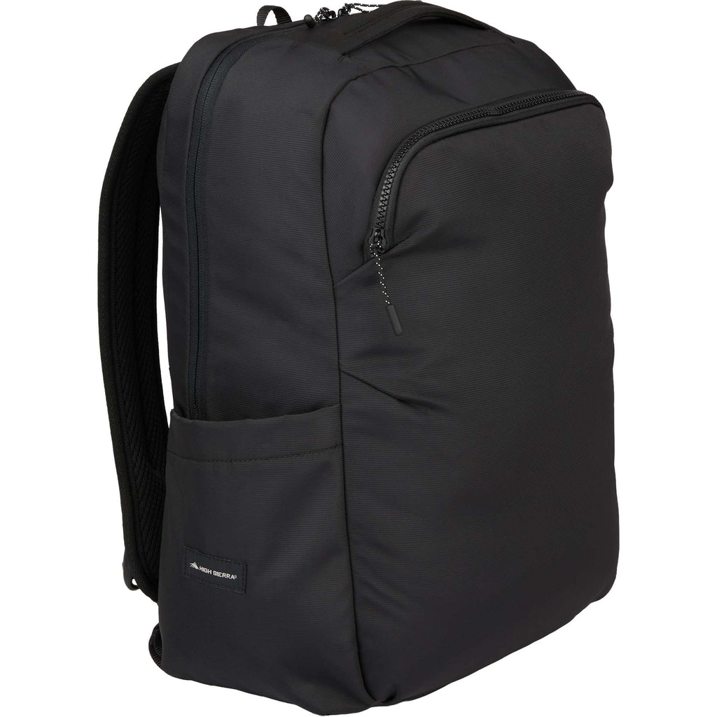 High Sierra Courier Laptop Backpack, 16 Inch Transfer - Black - Right Angle