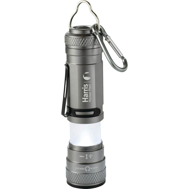 High Sierra CREE Zoom Flashlight with Carabiner Clip