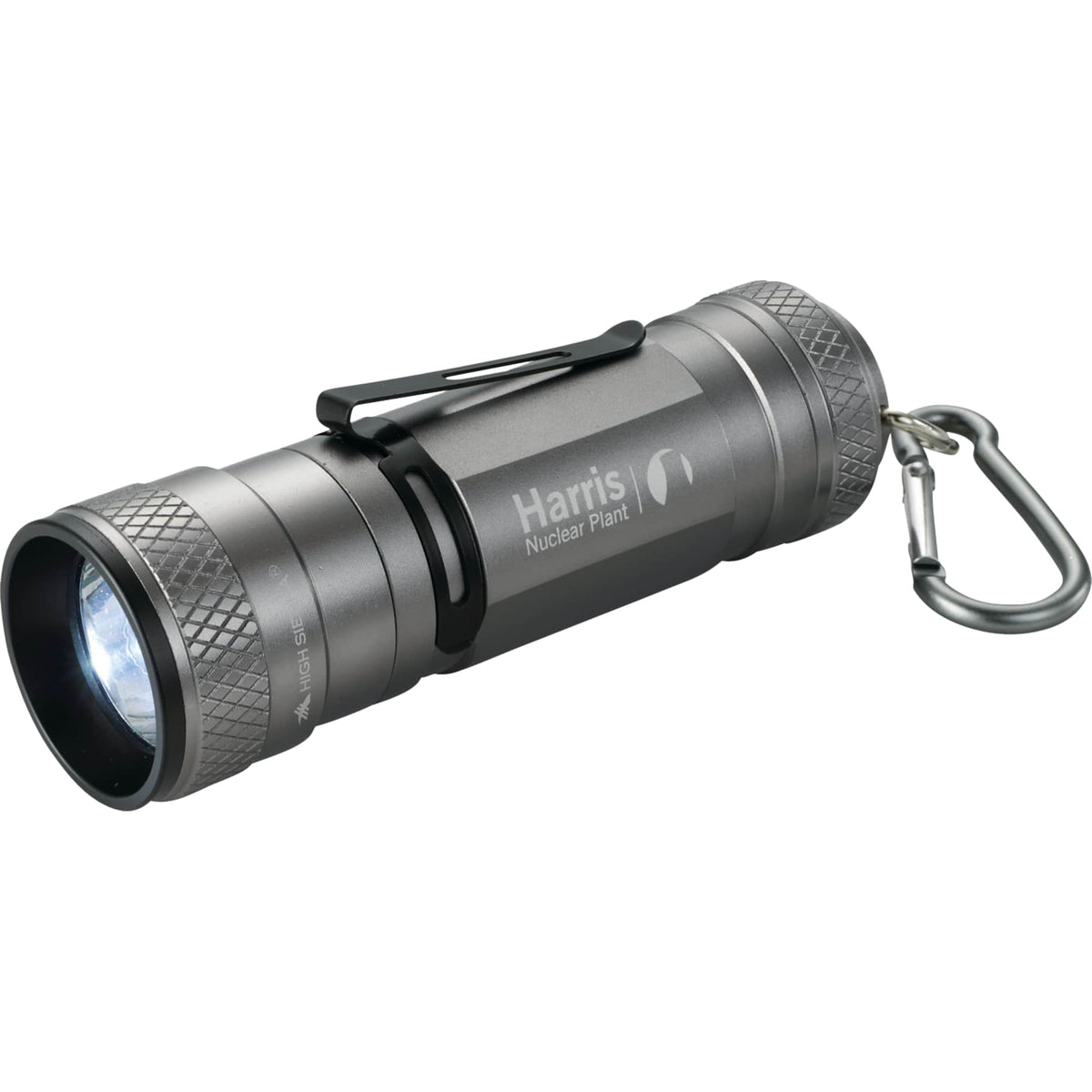 High Sierra CREE Zoom Flashlight with Carabiner Clip - Graphite - Photo