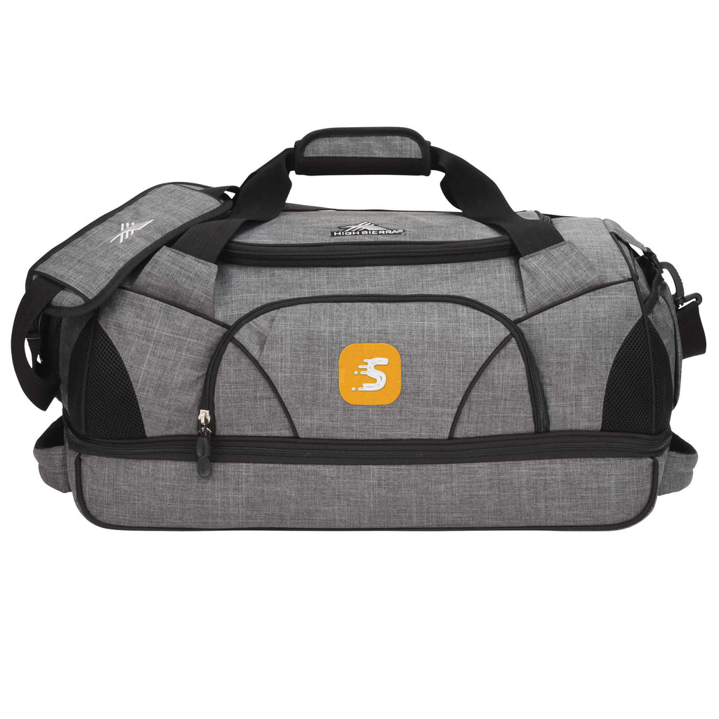 High Sierra Crunk Cross Sport Duffel Bag, 24 Inches Transfer - Graphite - Front