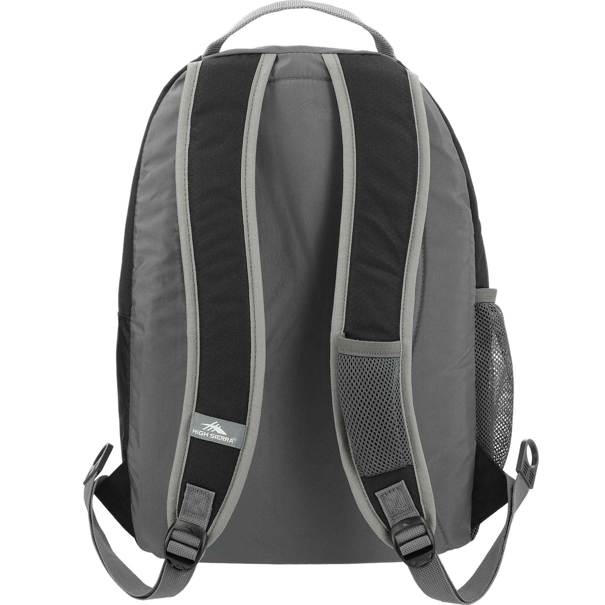 High Sierra Curve Backpack with Organizer Embroidery - Black - Back