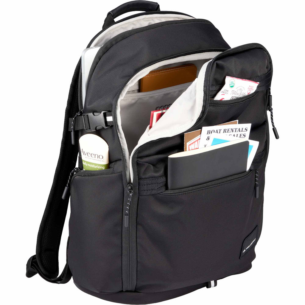 High Sierra Daily Pro Laptop Backpack, 15 Inch Transfer - Black - Detail