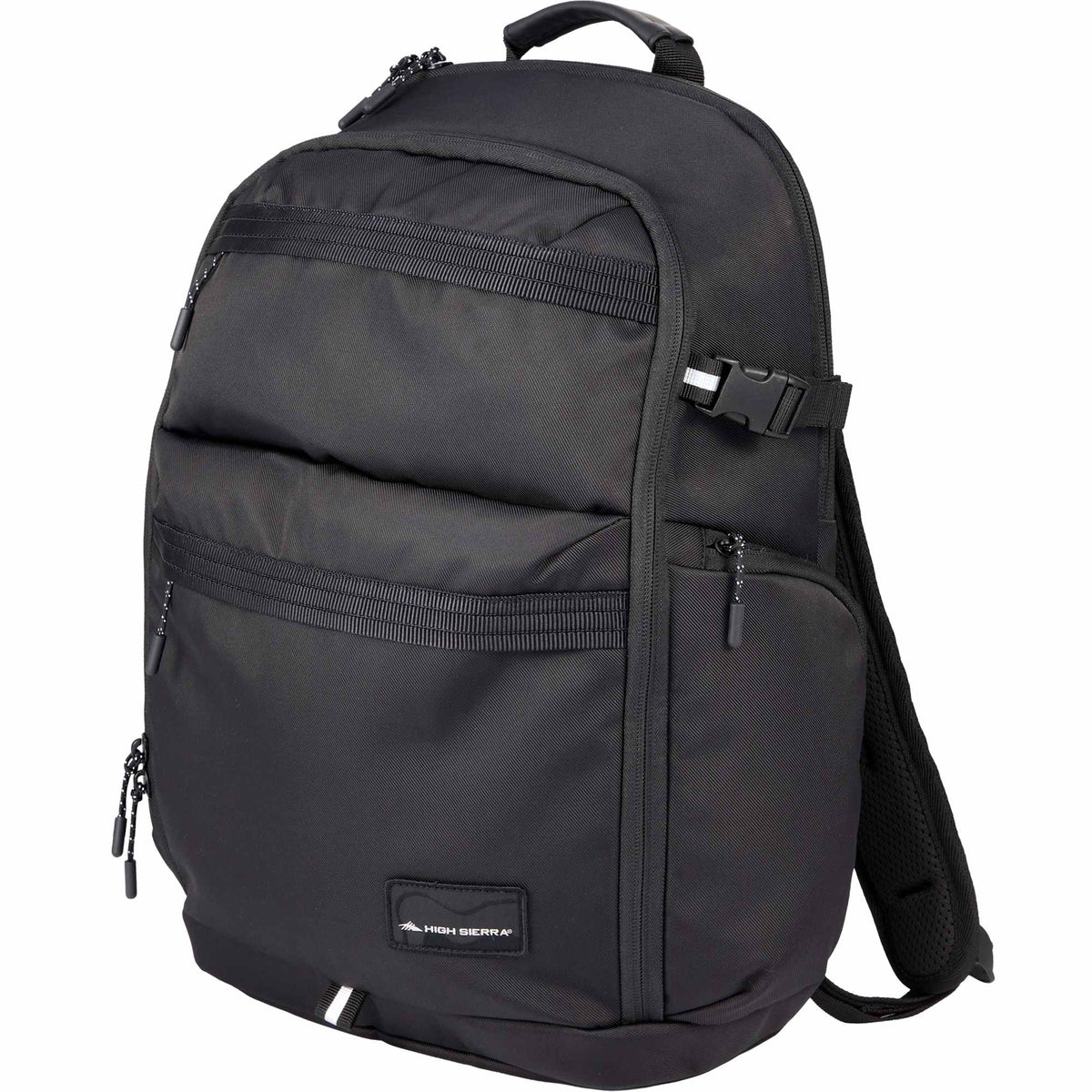 High Sierra Daily Pro Laptop Backpack, 15 Inch Transfer - Black - Left Angle