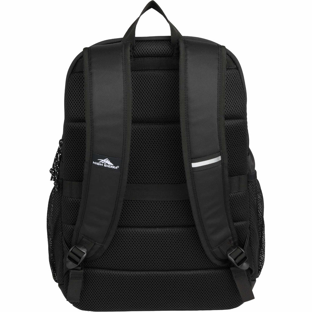 High Sierra Driftline Recycled Backpack with Laptop Hammock Transfer - Black - Back 2