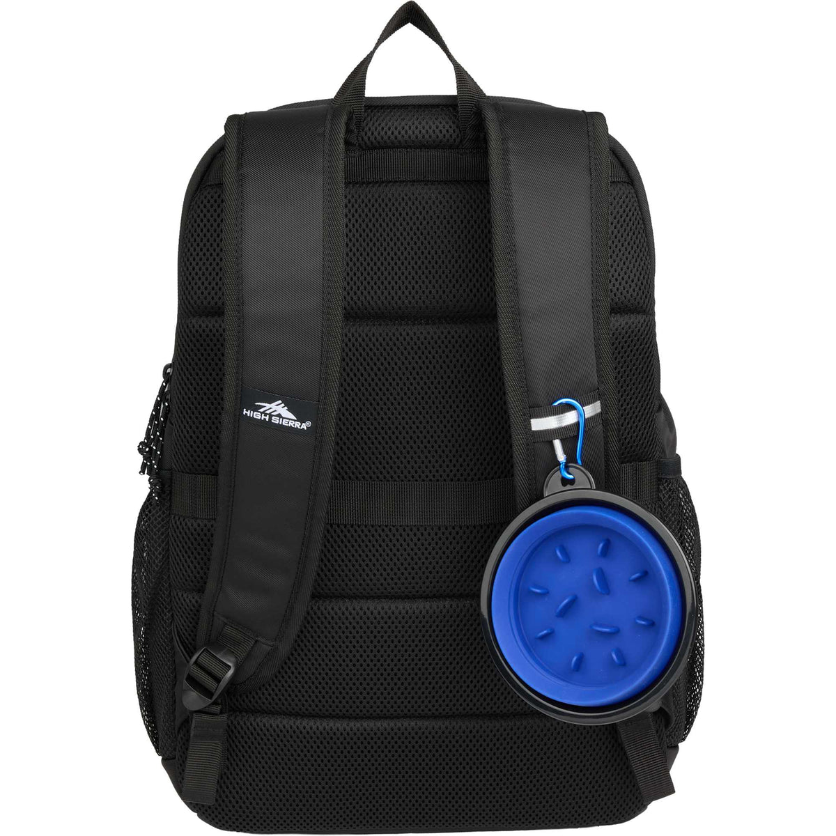 High Sierra Driftline Recycled Backpack with Laptop Hammock Transfer - Black - Back
