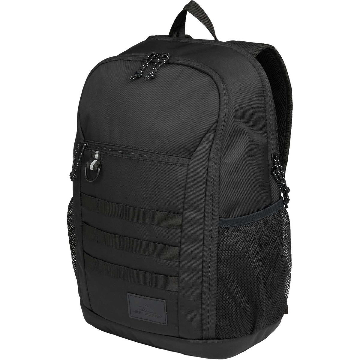 High Sierra Driftline Recycled Backpack with Laptop Hammock Transfer - Black - Left Angle