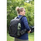 High Sierra Driftline Recycled Backpack with Laptop Hammock Transfer - Black - Scale