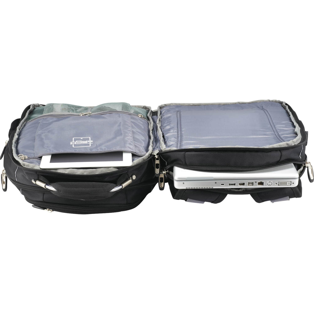 High Sierra Elite Fly-By Laptop Backpack, 17 Inch Embroidery - Black - Photo 2