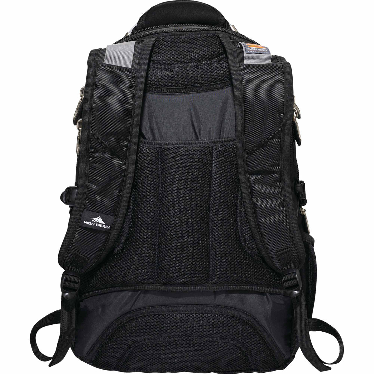 High Sierra Elite Fly-By Laptop Backpack, 17 Inch Transfer - Black - Back