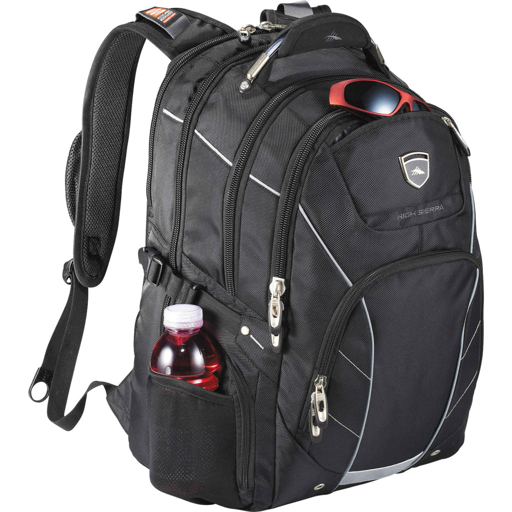 High Sierra Elite Fly-By Laptop Backpack, 17 Inch Transfer - Black - Photo 5