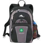 High Sierra Enzo Backpack with Three Compartments Transfer - Black - Front