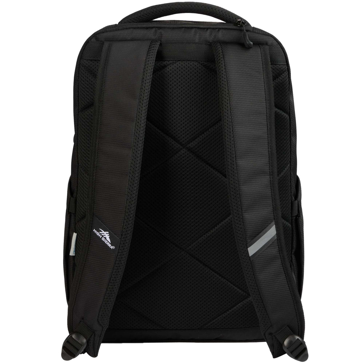 High Sierra Everyday Pack in Recycled Polyester Transfer - Black - Back