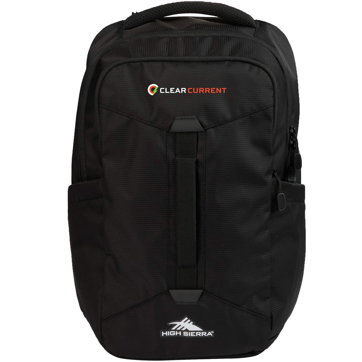 High Sierra Everyday Pack in Recycled Polyester Transfer - Black - Front