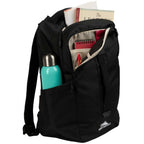 High Sierra Everyday Pack in Recycled Polyester Transfer - Black - Propped