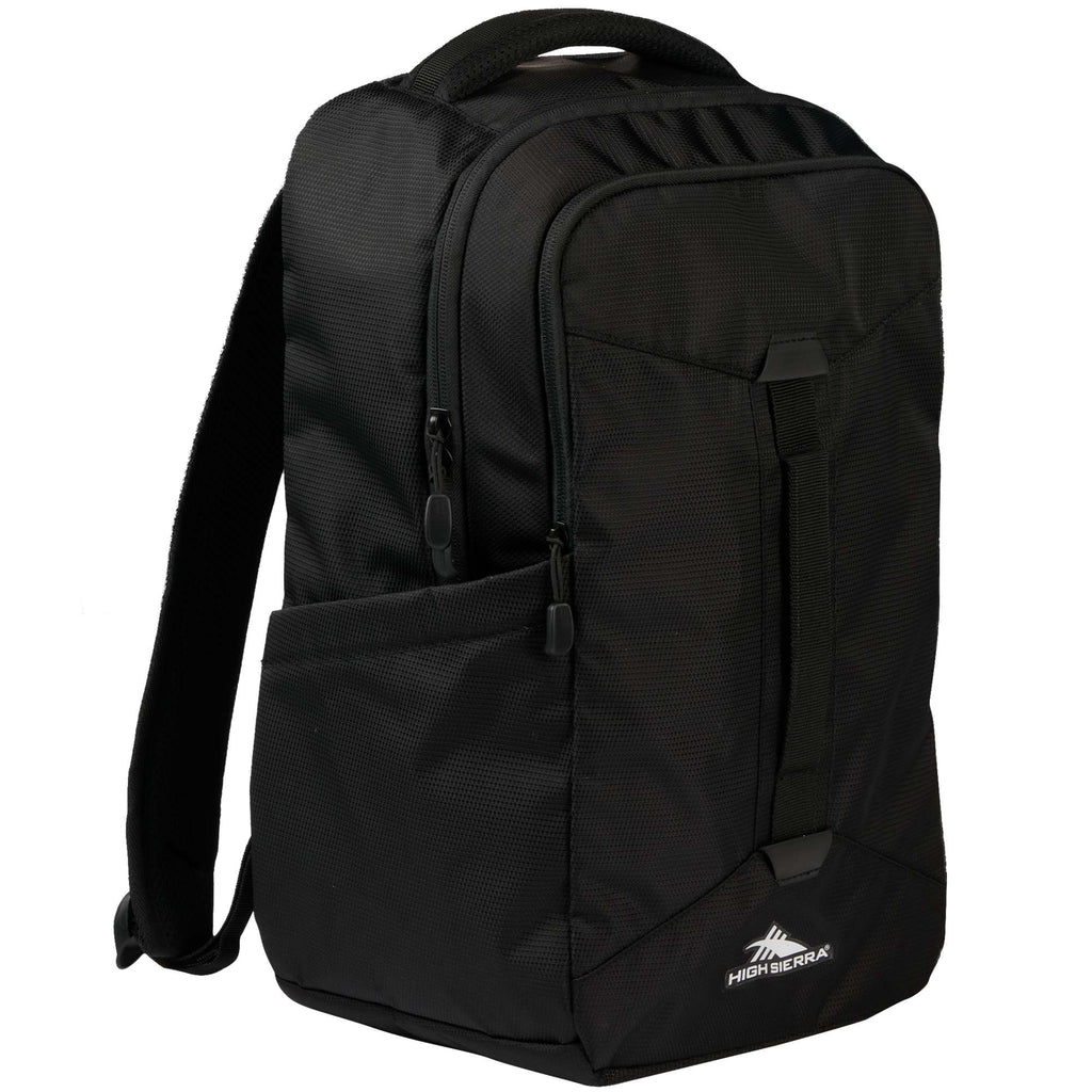 High Sierra Everyday Pack in Recycled Polyester Transfer - Black - Right Angle