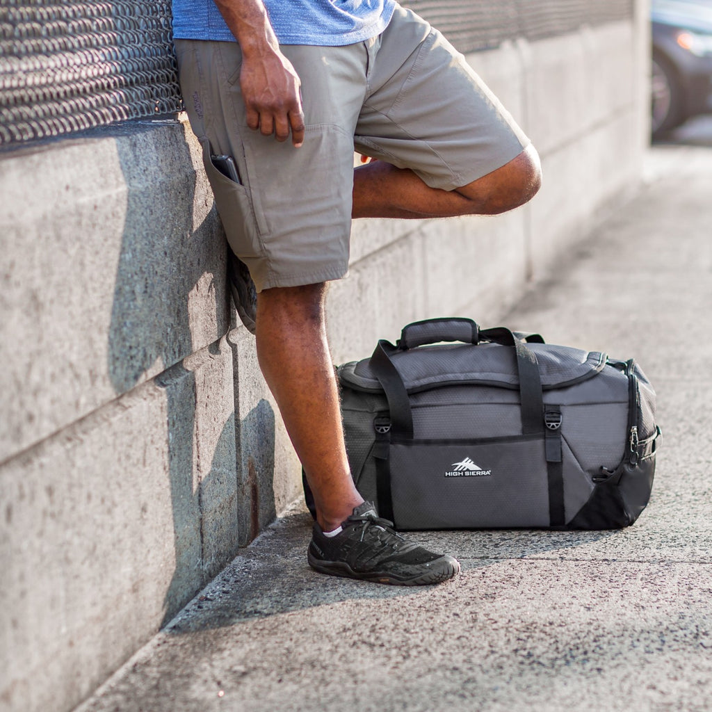 High Sierra Fairlead Convertible Duffel Backpack Transfer - Mercury/Black - View 11