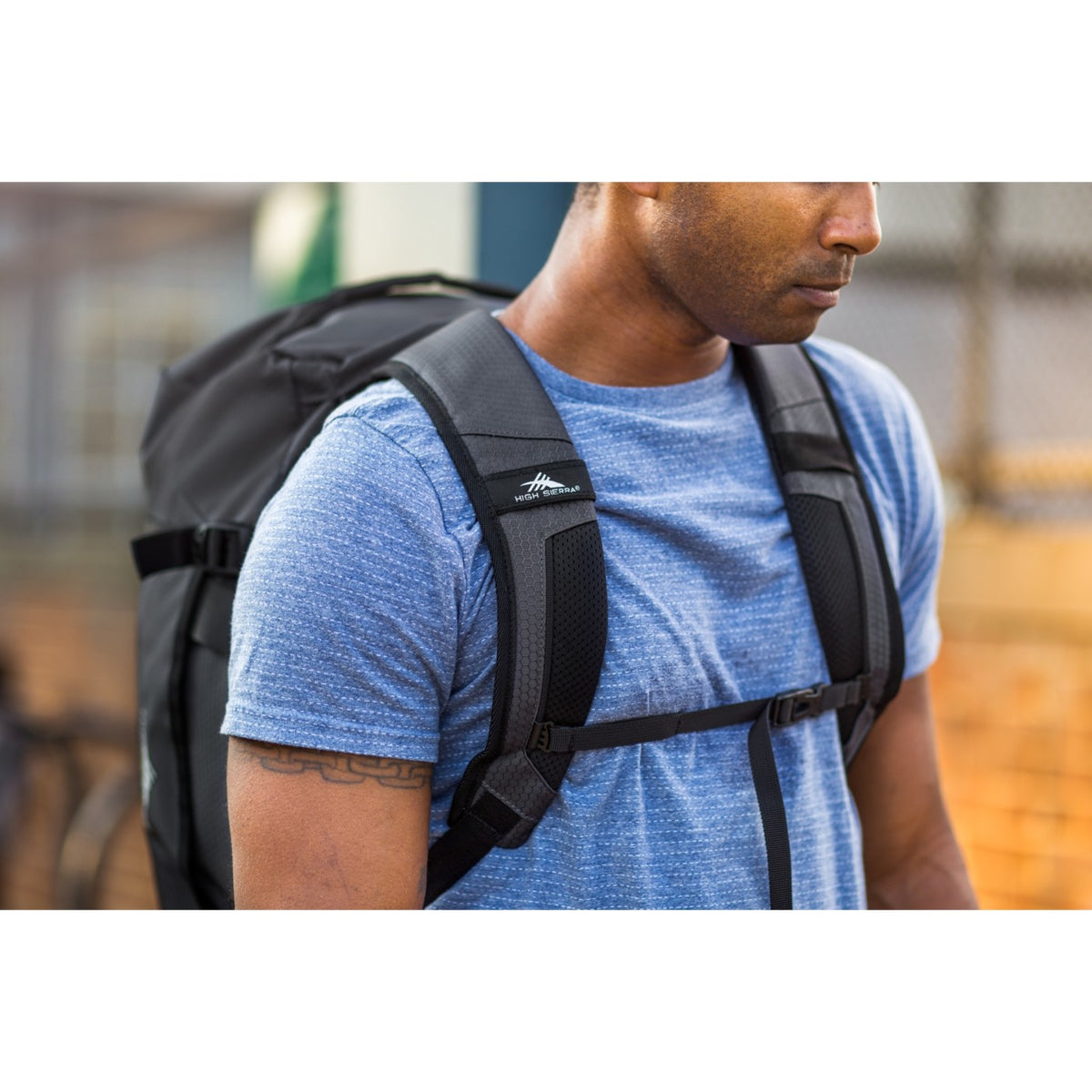 High Sierra Fairlead Convertible Duffel Backpack Transfer - Mercury/Black - View 12