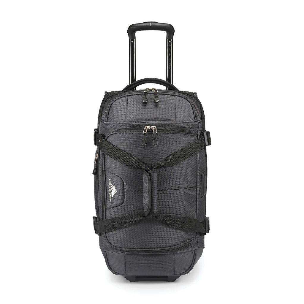 High Sierra Fairlead Drop Bottom Wheeled Duffel, 22 Inches Transfer - Mercury/Black - View 12